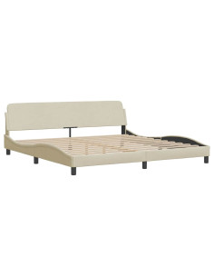 Giroletto senza Materasso Crema 200x200 cm in Tessuto 2