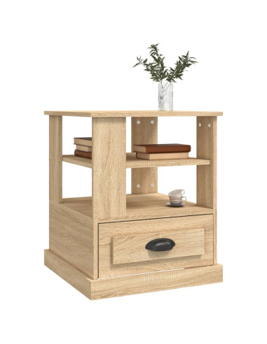 Tavolino Rovere Sonoma 50x50x60 cm in Legno Multistrato