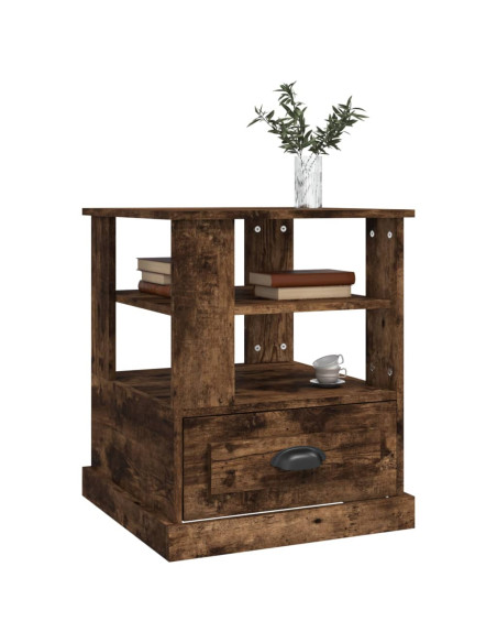 Tavolino Rovere Fumo 50x50x60 cm in Legno Multistrato
