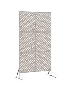 Schermo per Privacy Grigio 100 x 50 x 180 cm Acciaio