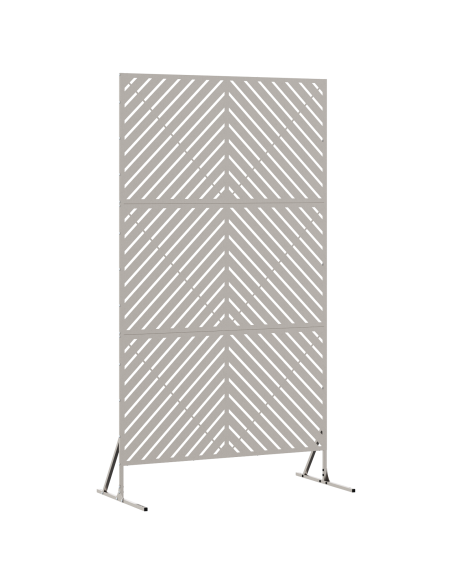 Schermo per Privacy Grigio 100 x 50 x 180 cm Acciaio