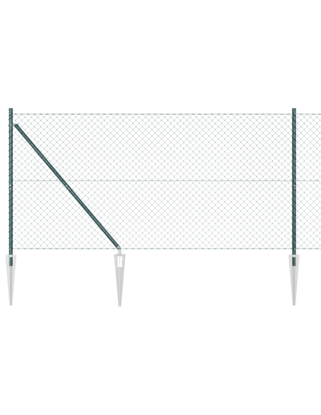 Palo della recinzione Verde 10 x 1,2 m (rete 40 x 40 mm)