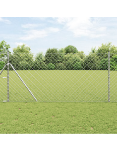 Palo della recinzione Argento 10 x 1 m (rete 60 x 60 mm)