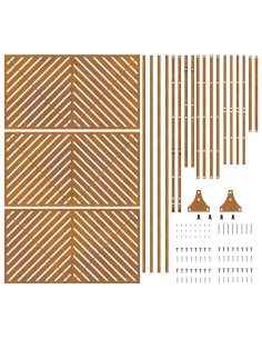 Schermo per Privacy Grigio 100 x 50 x 180 cm Acciaio 2