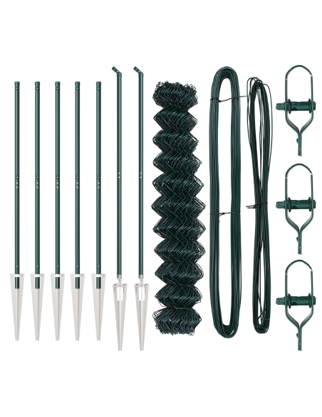 Palo della recinzione Verde 10 x 1,2 m (rete 40 x 40 mm)