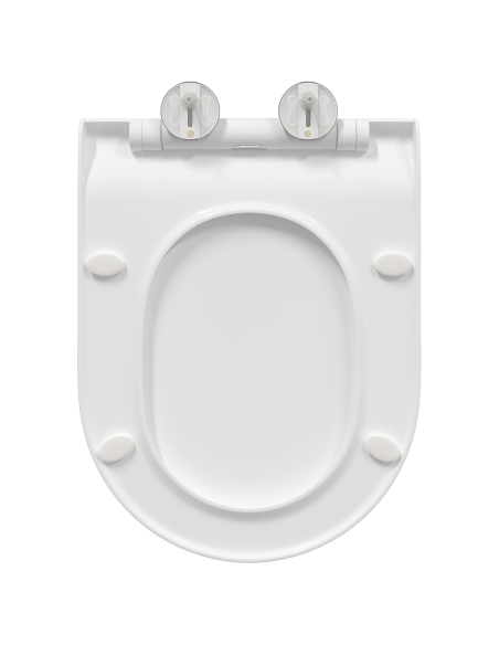 Sedile del WC Regolabile Bianco 50 x 36,5 x 5 cm Polipropilene