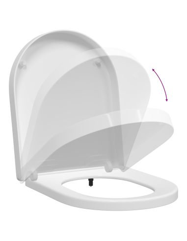 Sedile del WC Bianco 48 x 36,5 x 4,5 cm Polipropilene