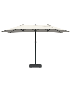 Ombrello da giardino Sabbia 385 x 209 x 244 cm