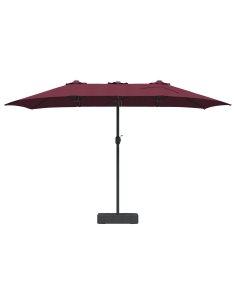 Ombrello da giardino Rosso Bordeaux 385 x 209 x 244 cm