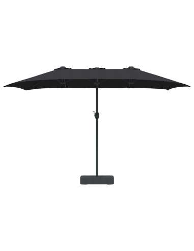 Ombrello da giardino Nero 385 x 209 x 244 cm