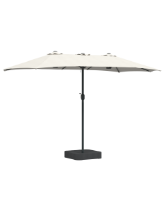 Ombrello da giardino Sabbiato e Antracite 385 x 209 x 244 cm