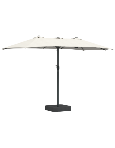 Ombrello da giardino Sabbiato e Antracite 385 x 209 x 244 cm