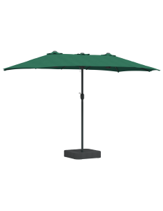 Ombrello da giardino Verde 385 x 209 x 244 cm Poliestere