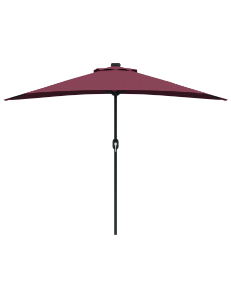 Ombrello da giardino Rosso bordò 294 x 150 x 224 cm Tessuto