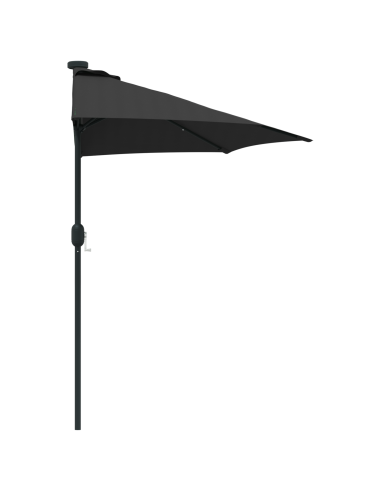 Ombrello da giardino Nero 294 x 150 x 224 cm