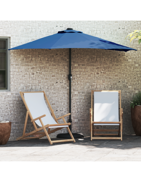 Ombrello da giardino Azzurro 294 x 150 x 224 cm Tessuto