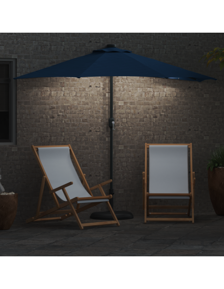 Ombrello da giardino Azzurro 294 x 150 x 224 cm Tessuto
