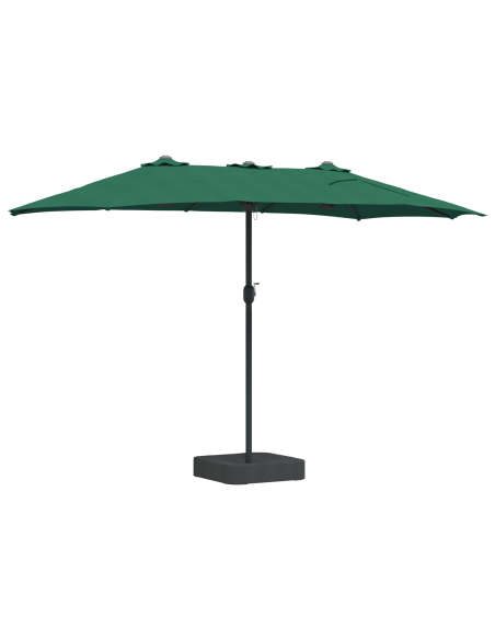 Ombrello da giardino Verde 385 x 209 x 244 cm Tessuto