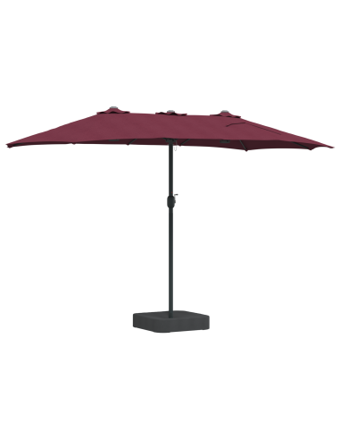 Ombrello da giardino Rosso Bordeaux 385 x 209 x 244 cm