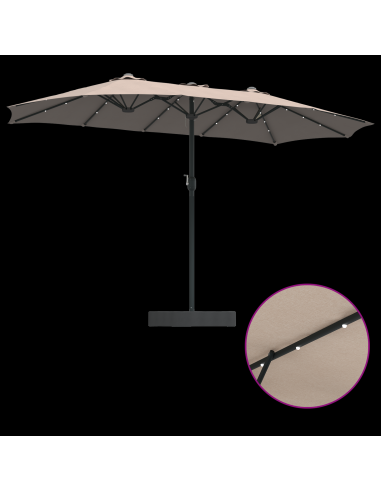 Ombrello da giardino Talpa 385 x 209 x 244 cm Poliestere