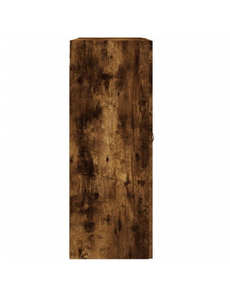 Armadietti a Parete 2 pz Rovere Fumo in Legno Multistrato