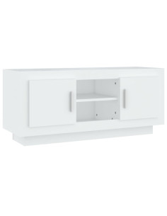 Mobile Porta TV Bianco 102x35x45 cm in Legno Multistrato