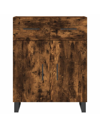 Credenza Rovere Fumo  69,5x34x180 cm in Legno Multistrato