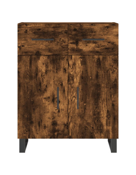 Credenza Rovere Fumo  69,5x34x180 cm in Legno Multistrato