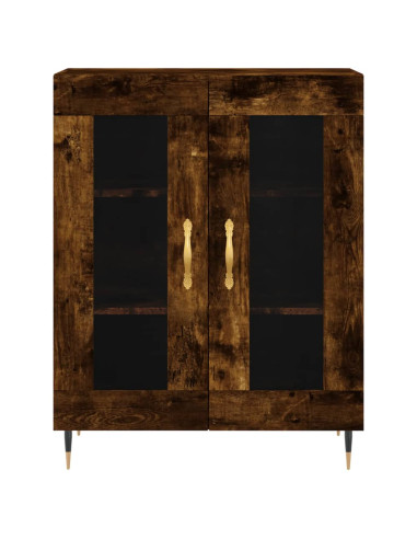 Credenza Rovere Fumo  69,5x34x180 cm in Legno Multistrato