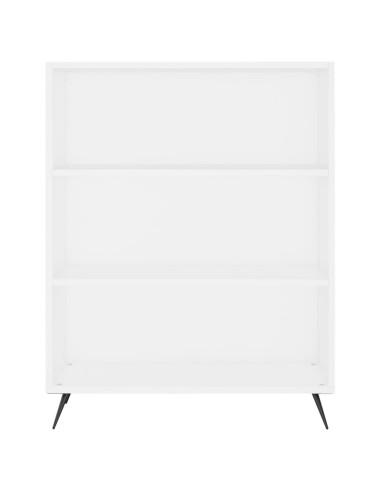 Credenza Bianca 69,5x34x180 cm in Legno Multistrato