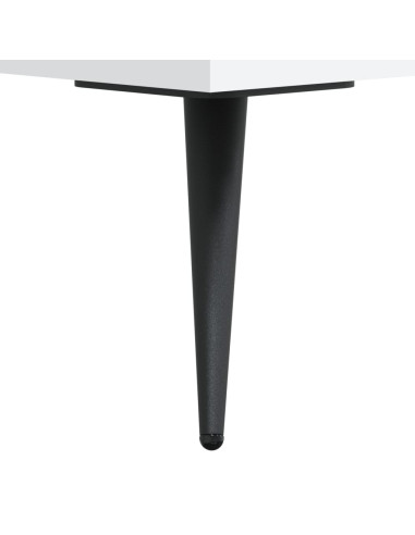 Credenza Bianca 69,5x34x180 cm in Legno Multistrato