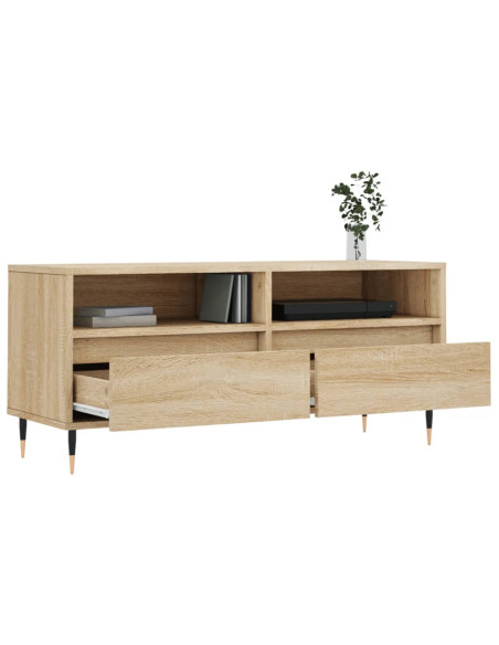 Mobile TV Rovere Sonoma 100x34,5x44,5 cm in Legno Multistrato