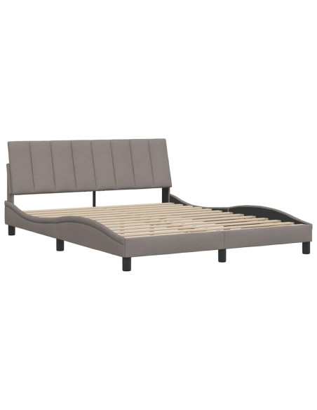 Giroletto senza Materasso Tortora 160x200 cm in Tessuto