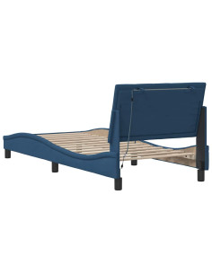 Giroletto senza Materasso Blu 90x190 cm in Tessuto 2