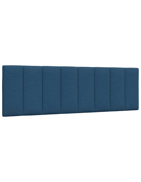 Letto con Materasso Blu 160x200 cm in Tessuto