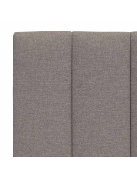 Letto con Materasso Tortora 180x200 cm in Tessuto