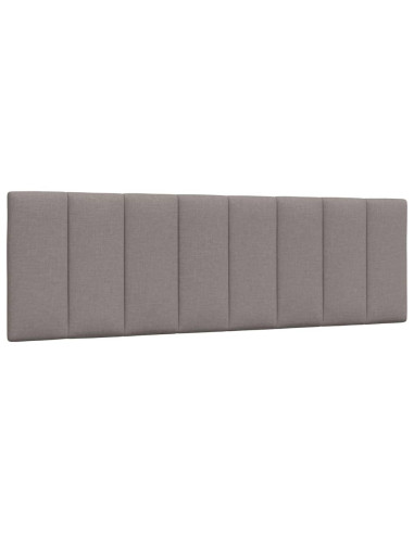 Letto con Materasso Tortora 160x200 cm in Tessuto