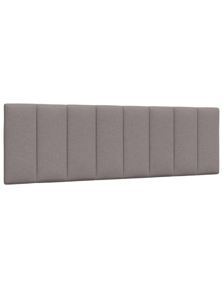 Letto con Materasso Tortora 160x200 cm in Tessuto