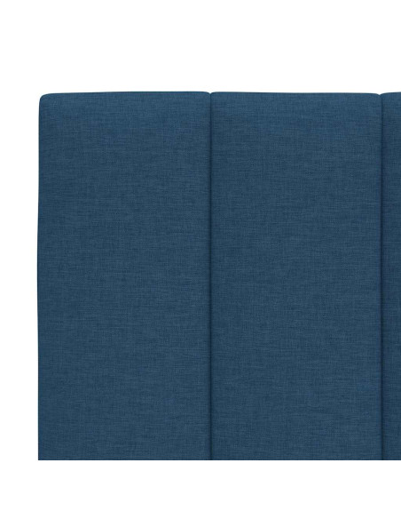 Letto con Materasso Blu 90x190 cm in Tessuto