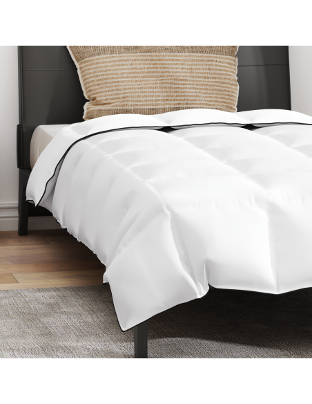Duvet Invernale con cuscino 2 pcs Bianco Piuma d'anatra