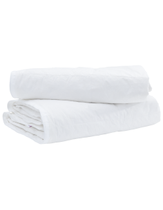 Duvet 2-in-1 con cuscino 2 pcs Bianco Piuma d'anatra 2