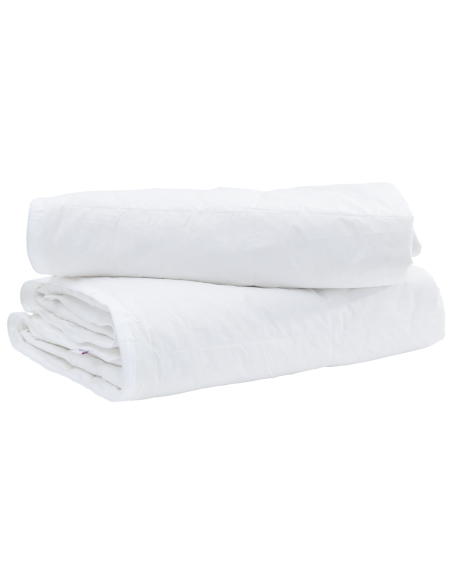 Piumone con cuscino 2 pcs Bianco 155 x 220 cm Piume