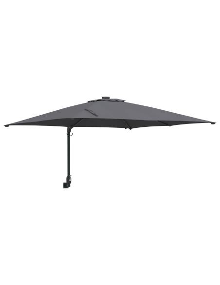 Ombrello da giardino Antracite 248.5 x 247.5 x 160 cm Tessuto
