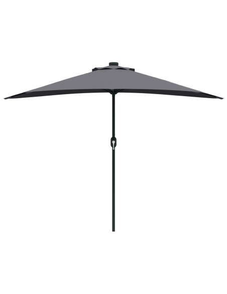 Ombrello da giardino Antracite 294 x 150 x 224 cm Tessuto