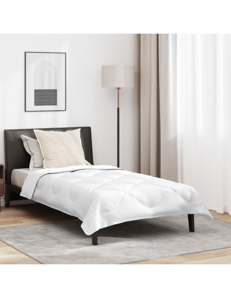 Piumone con cuscino Bianco 155 x 200 cm Microfibra