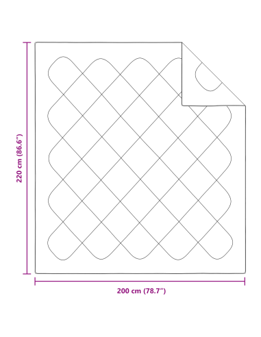 Piumone per tutte le stagioni 3 pcs Bianco Microfibra