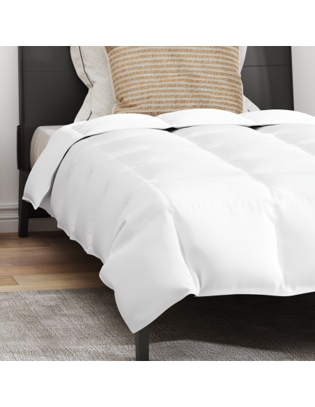 Duvet Estivo con cuscino 2 pcs Bianco Piuma d'anatra