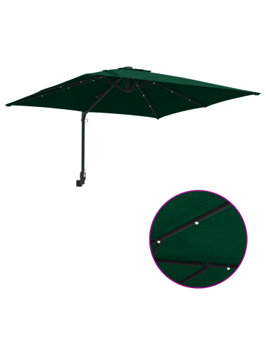 Ombrello da giardino Verde 248,5 x 247,5 x 160 cm