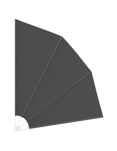 Schermo di Privacy per Balcone Nero 210 x 210 cm Poliestere