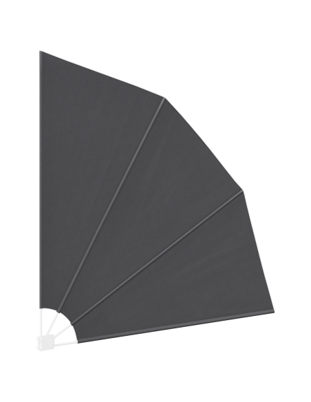 Schermo di Privacy per Balcone Nero 210 x 210 cm Poliestere